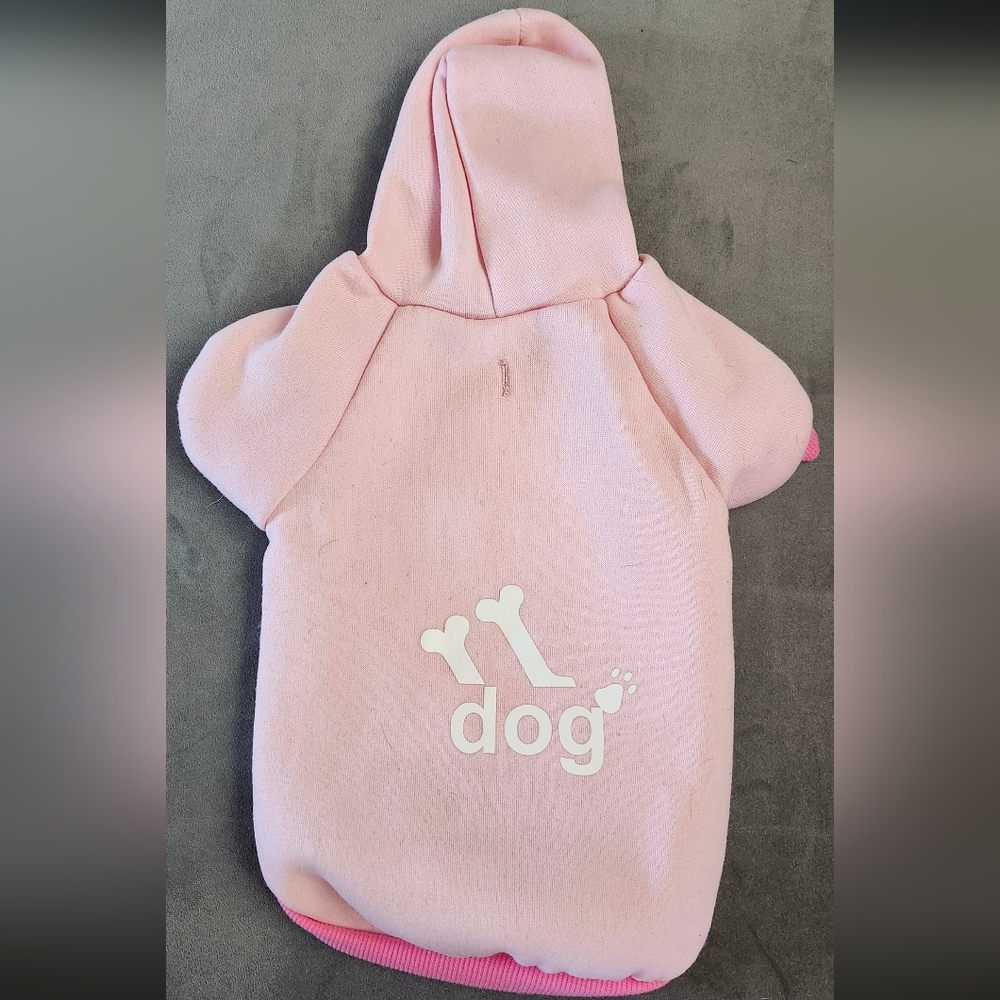 Pink Dog Hoodie